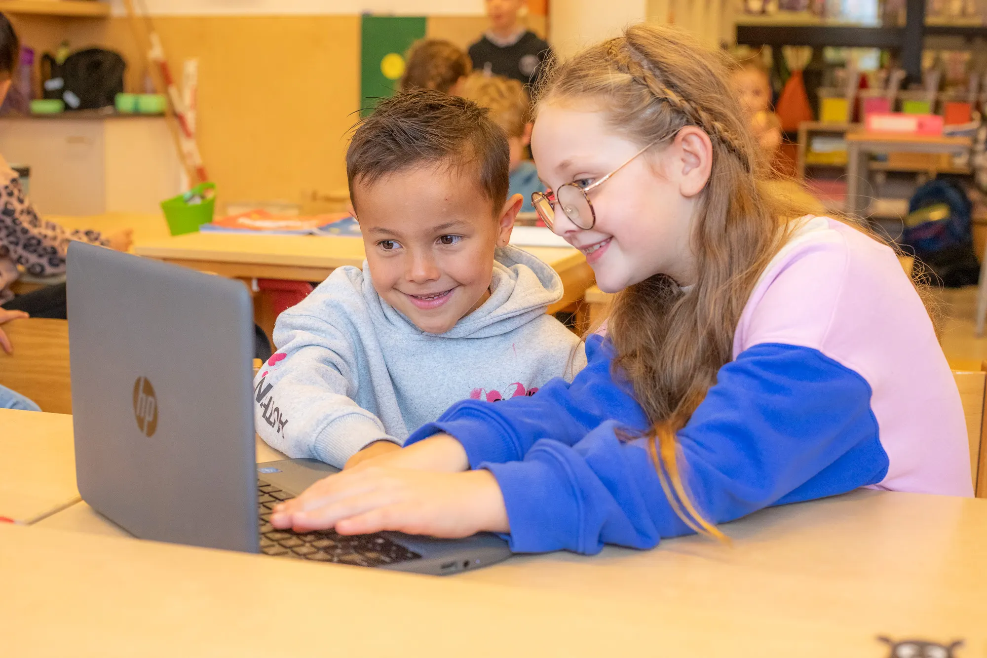 Kinderen op de laptop